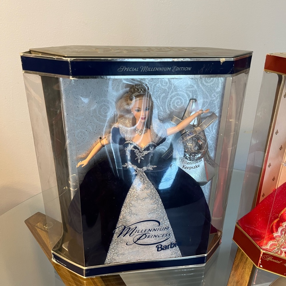 Barbie Holiday Celebration Doll in blue and silver